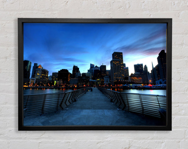 San Francisco At Dusk Framed Print