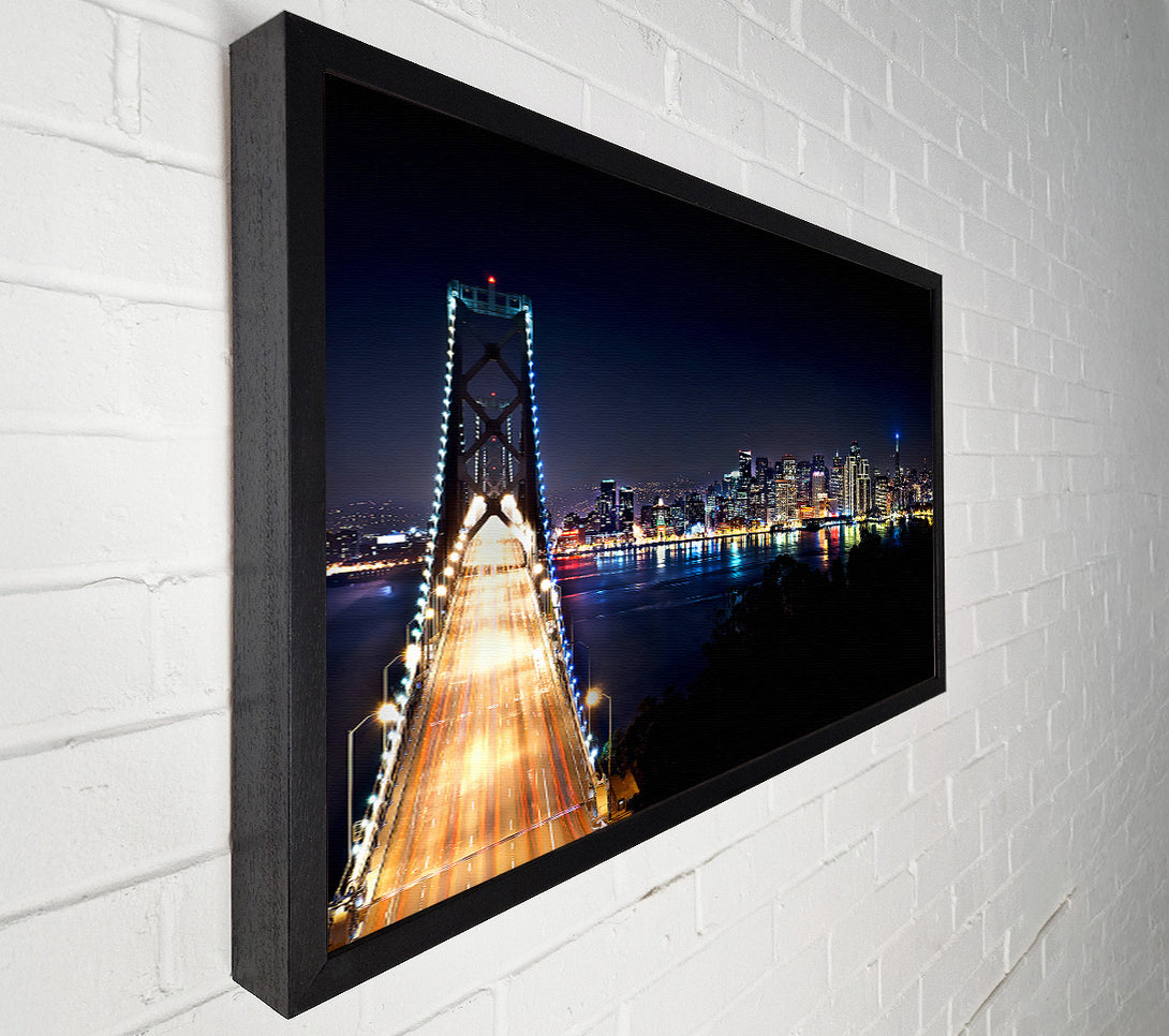  A Canvas Print of San Francisco At Night Canvas Art
