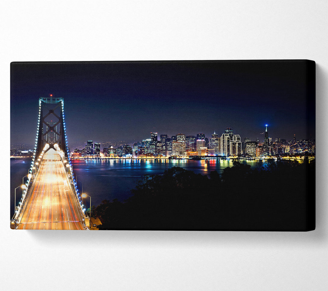  A Canvas Print of San Francisco At Night Canvas Art