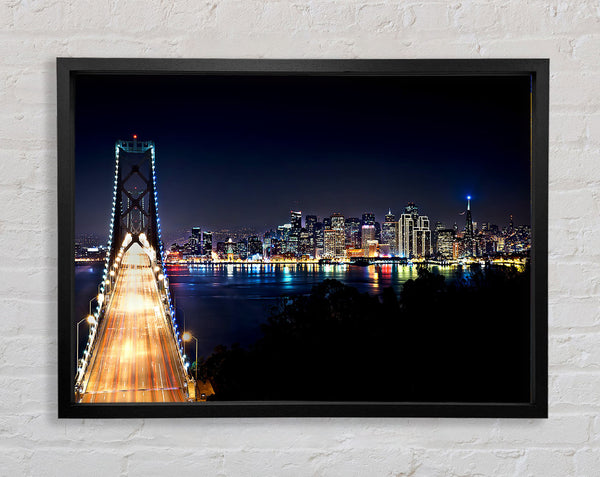 San Francisco At Night Framed Print