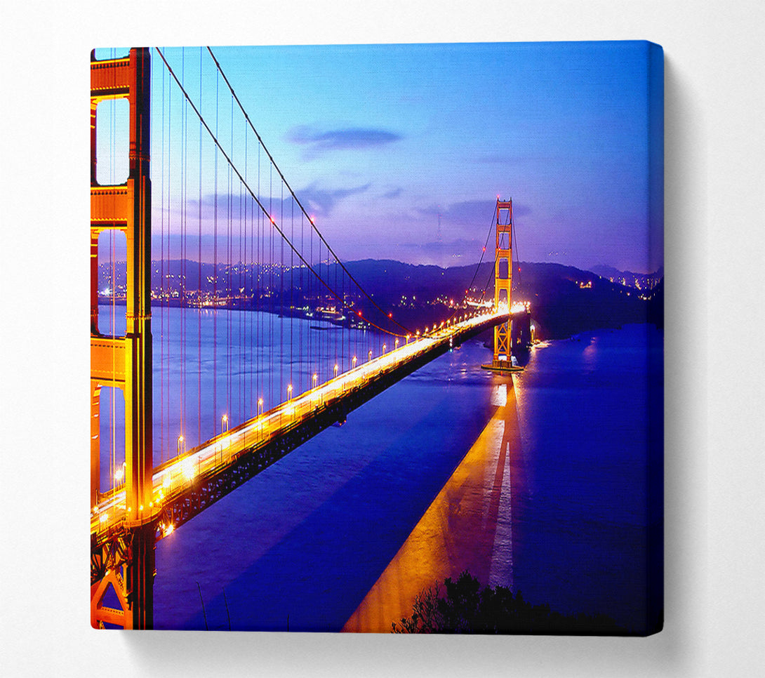  A Canvas Print of San Francisco Bridge Afar Canvas Art