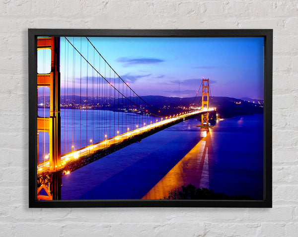 San Francisco Bridge Afar Framed Print