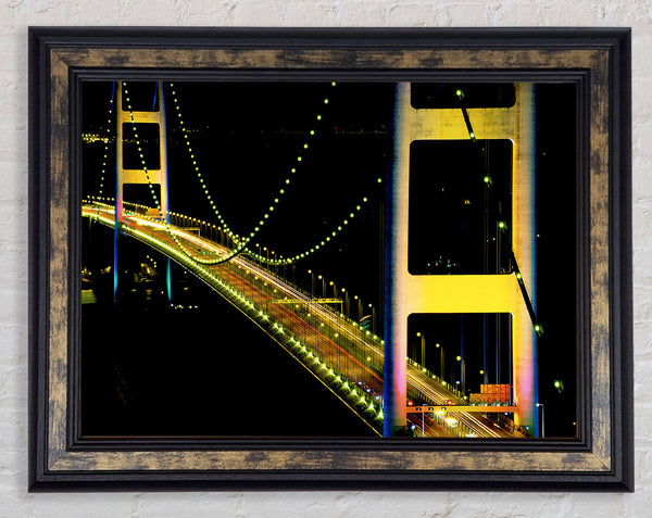 San Francisco Bridge Close-Up Framed Print