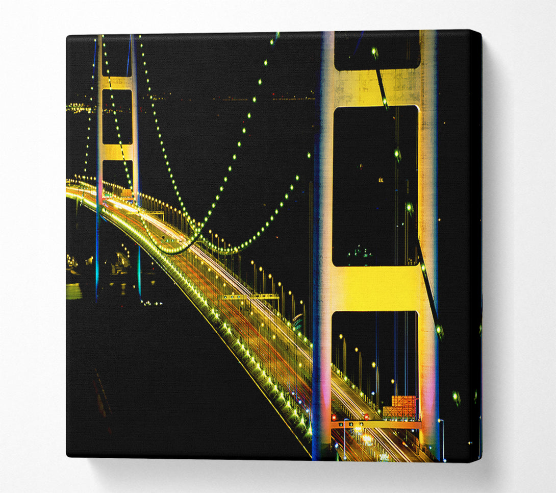  A Canvas Print of San Francisco Bridge Close-Up Canvas Wall Art