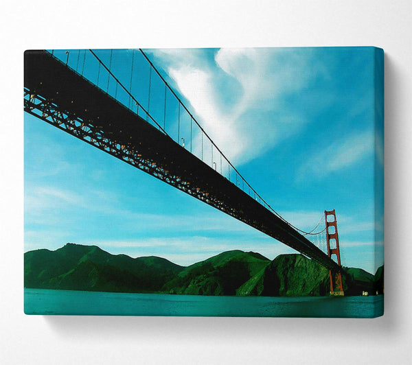  A Canvas Print of San Francisco Golden Gate Bridge Blue View Canvas Print