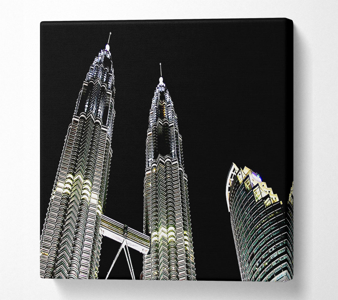  A Canvas Print of Saudi Arabia Night Lights Canvas Art