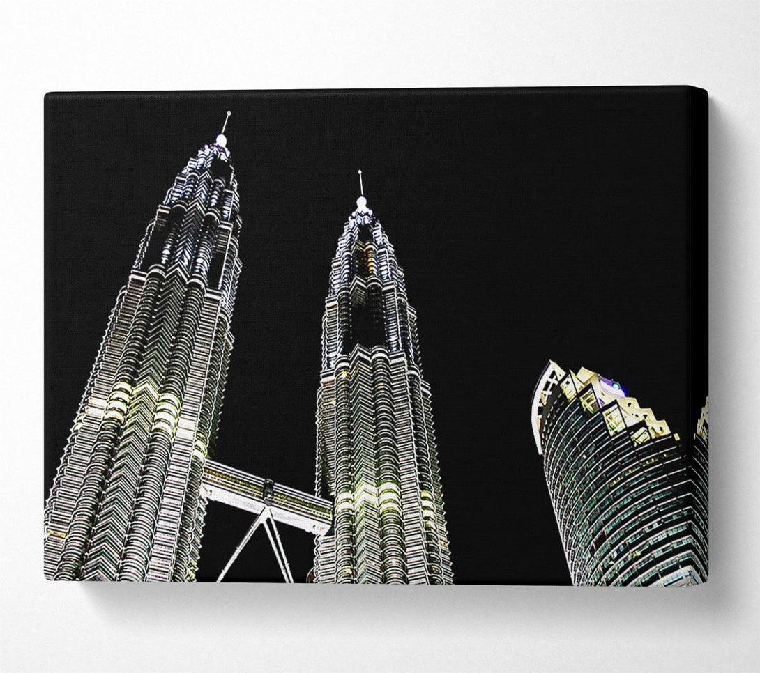  A Canvas Print of Saudi Arabia Night Lights Canvas Art