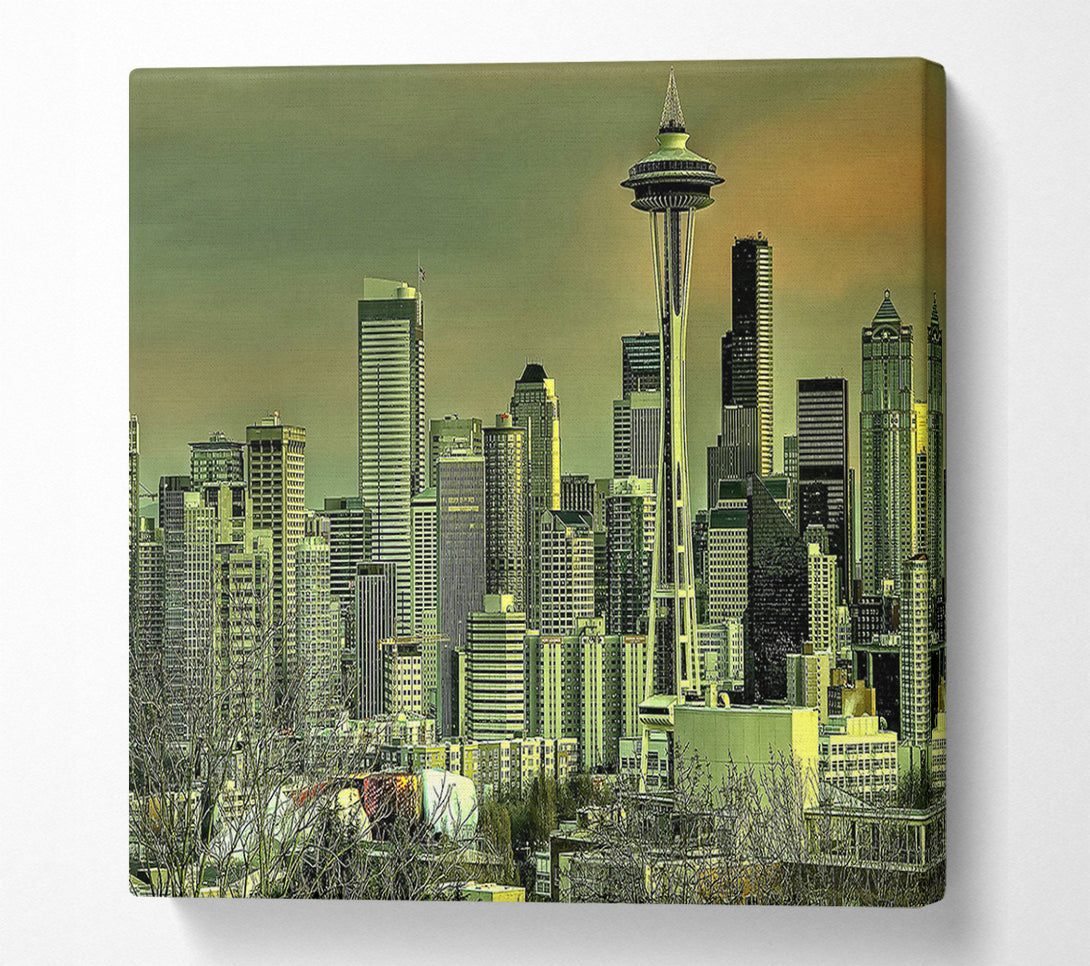  A Canvas Print of Seattle Tower Canvas Art