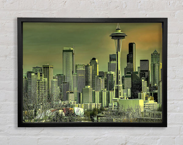 Seattle Tower Framed Print