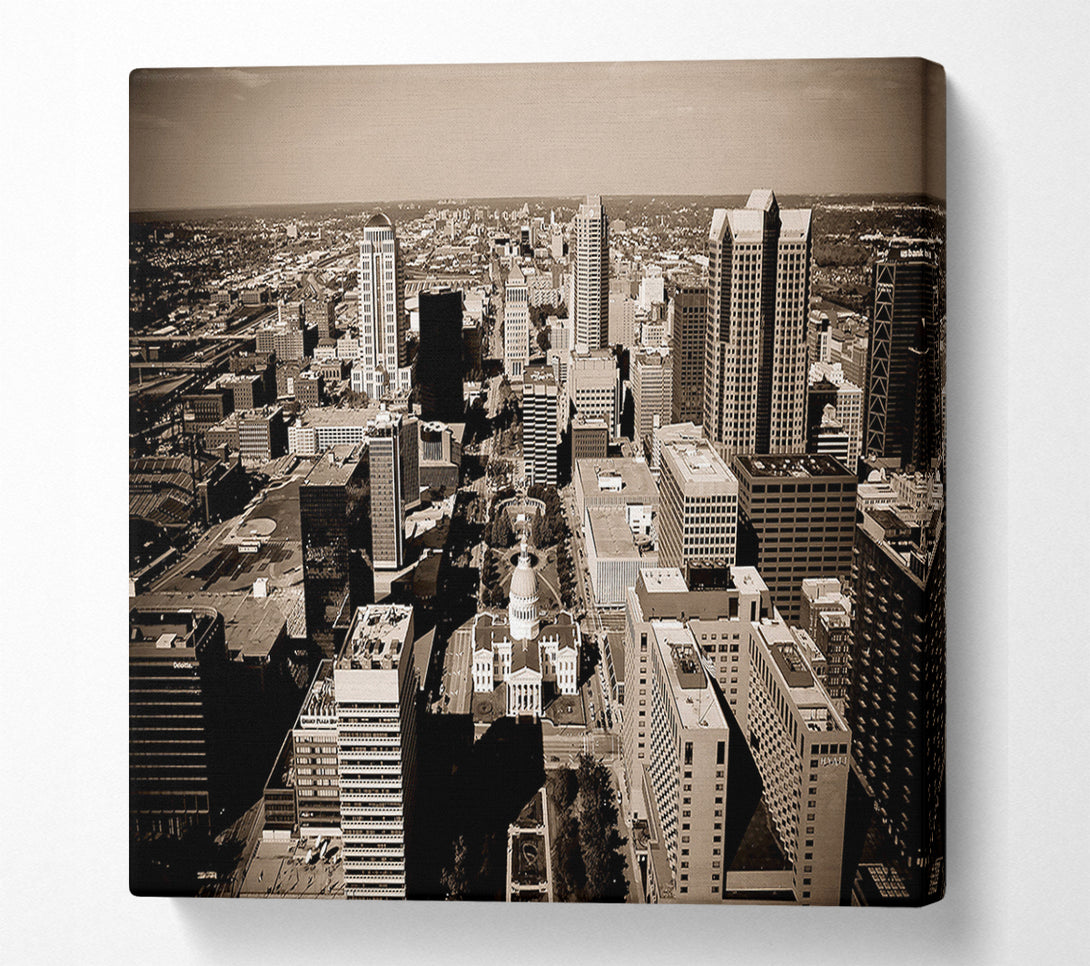  A Canvas Print of Seeks A New Higher Ground Canvas Print