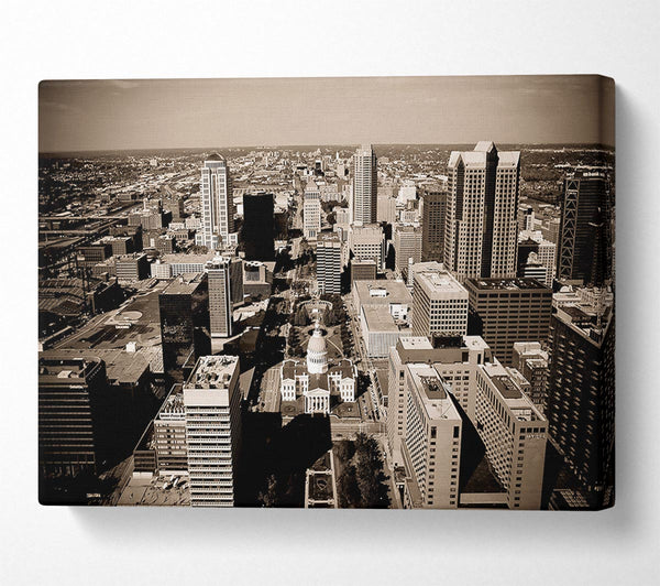  A Canvas Print of Seeks A New Higher Ground Canvas Print