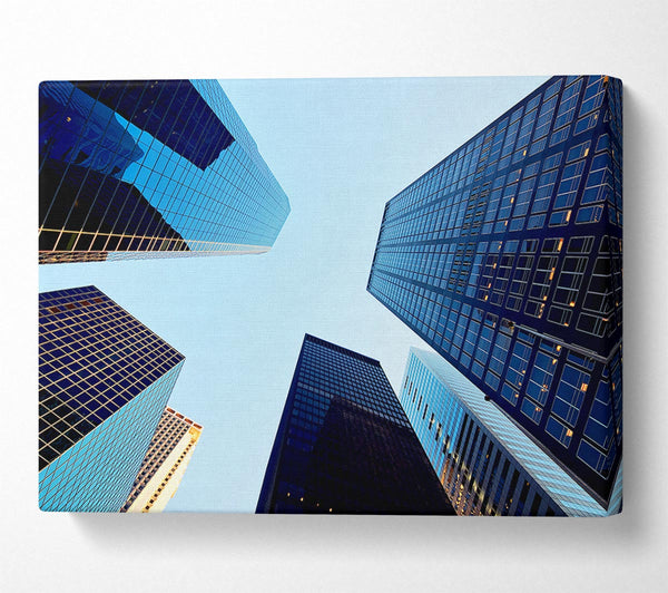  A Canvas Print of Skyscraper Skies Canvas Wall Art