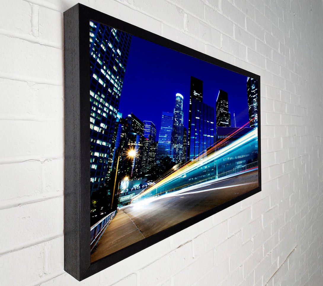  A Canvas Print of Speedway Through The City Canvas Wall Art