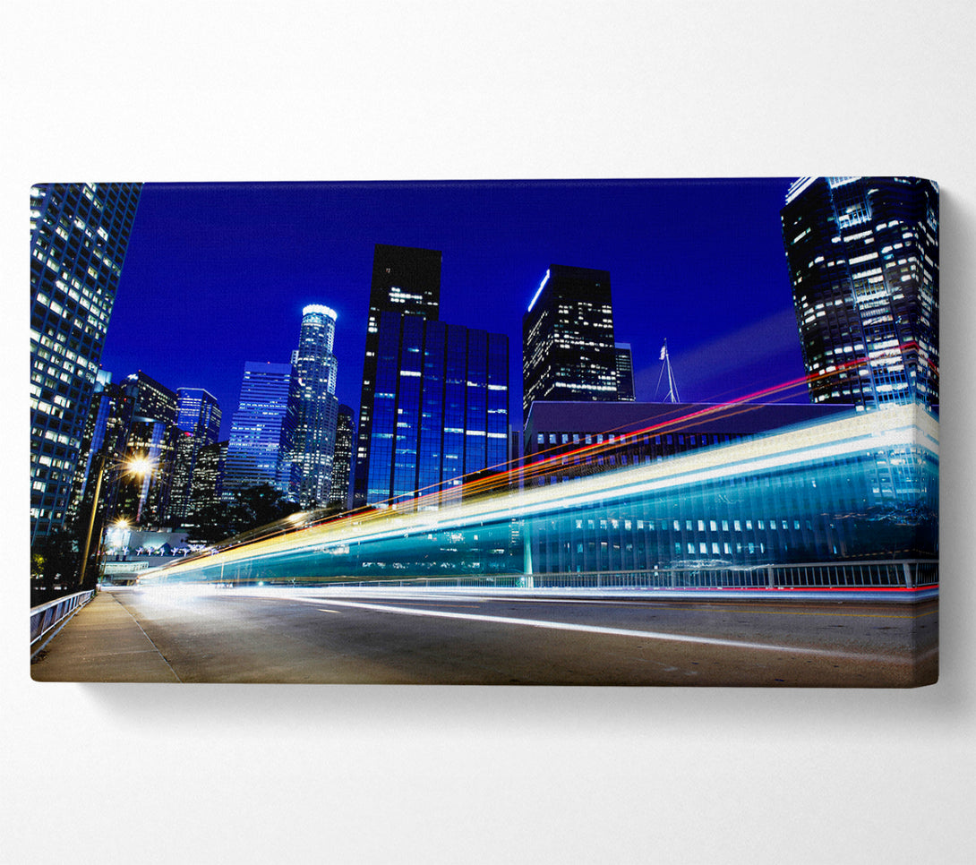  A Canvas Print of Speedway Through The City Canvas Wall Art