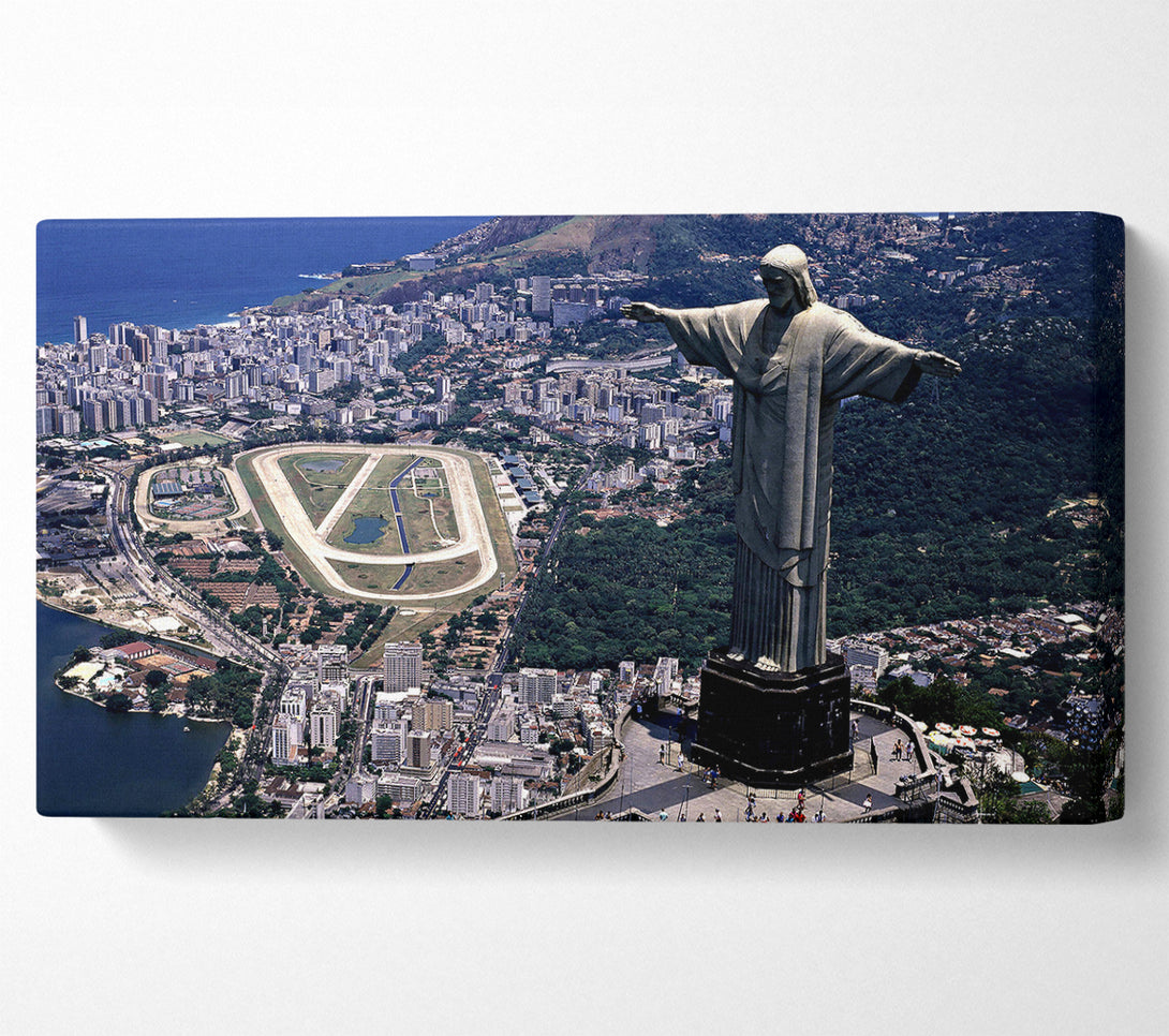  A Canvas Print of Statue Of Christ The Redeemer Rio De Janeiro Brazil Canvas Art