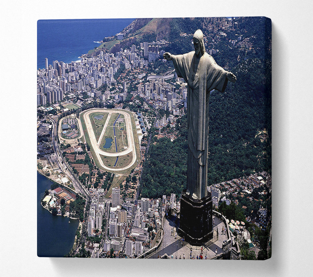  A Canvas Print of Statue Of Christ The Redeemer Rio De Janeiro Brazil Canvas Art