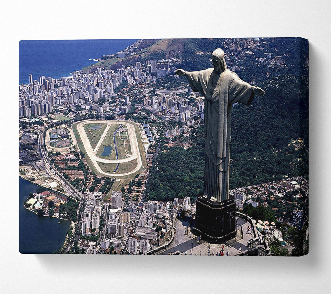  A Canvas Print of Statue Of Christ The Redeemer Rio De Janeiro Brazil Canvas Art