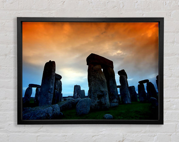 Stonehenge At First Morning Light Framed Print