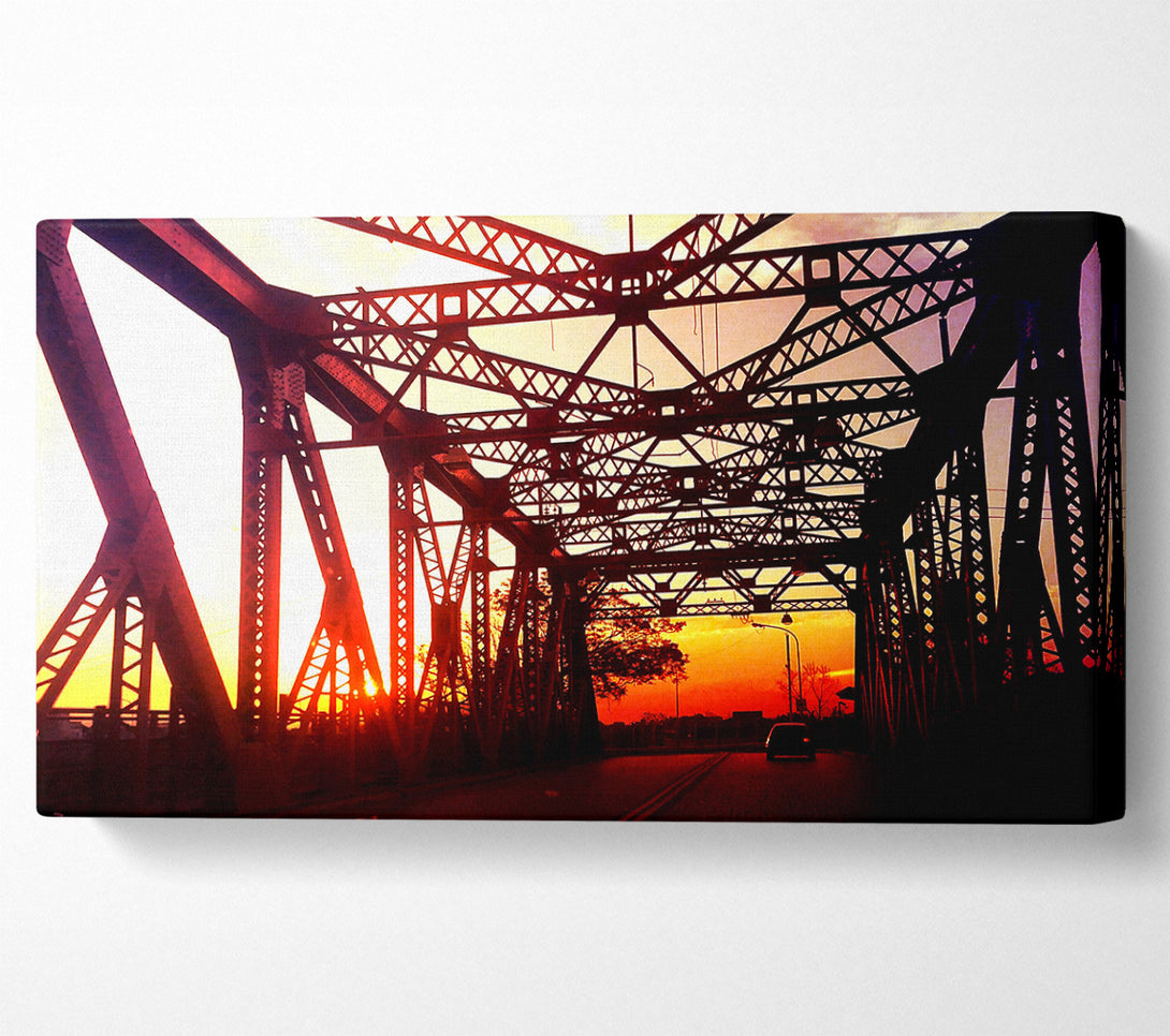  A Canvas Print of Street Bridge Canvas Wall Art