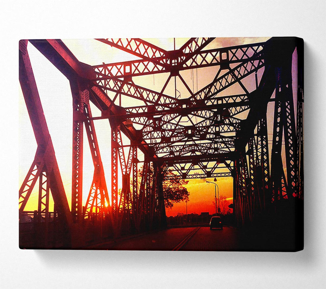  A Canvas Print of Street Bridge Canvas Wall Art