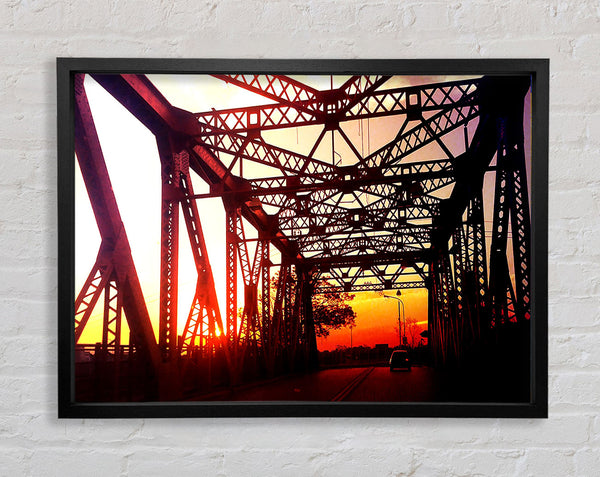 Street Bridge Framed Print