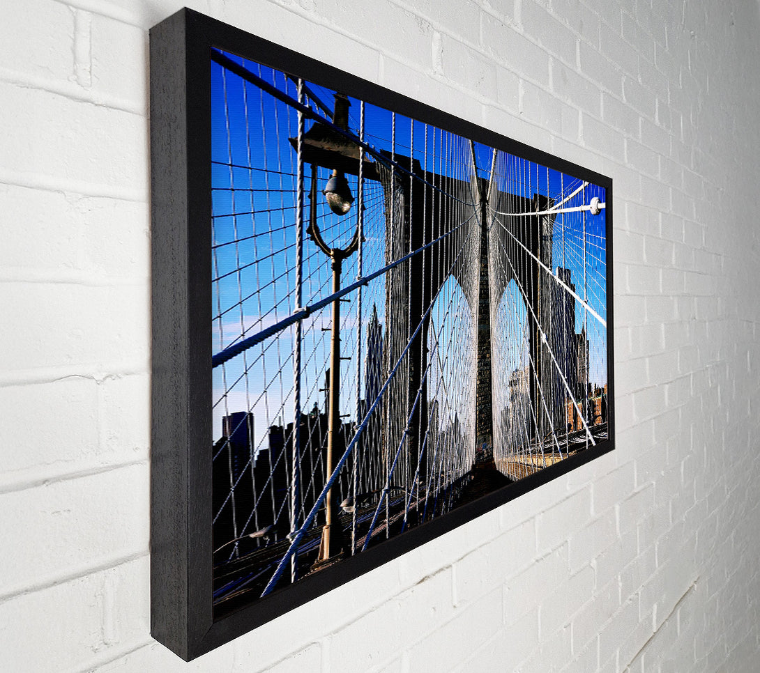  A Canvas Print of Structure Of Brooklyn Bridge Canvas Art
