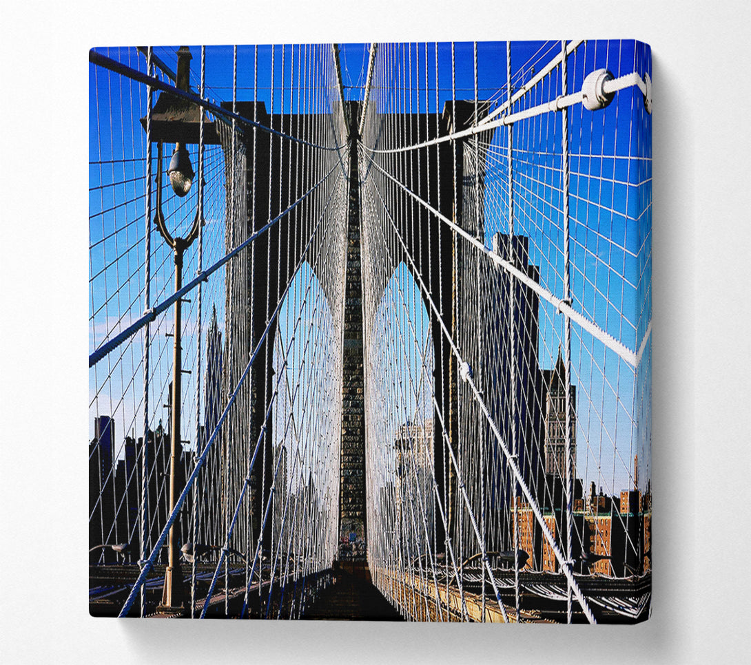  A Canvas Print of Structure Of Brooklyn Bridge Canvas Art