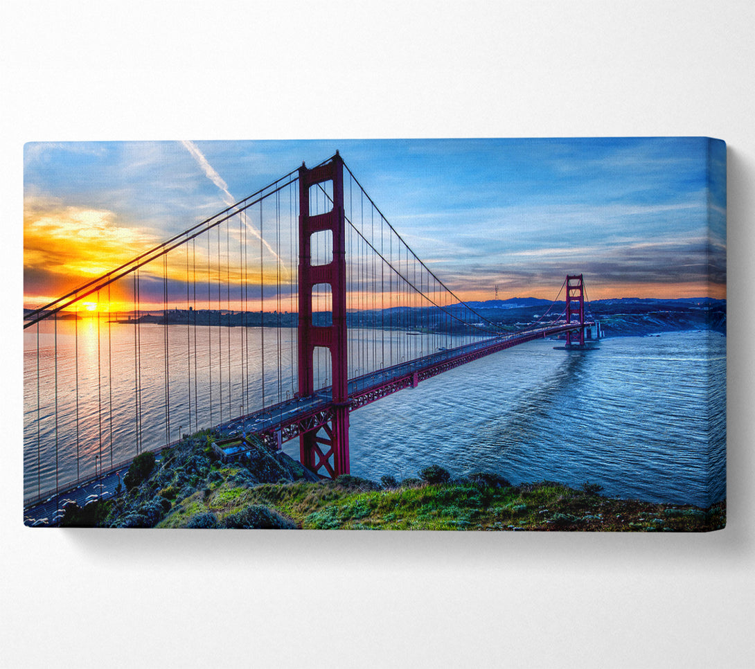  A Canvas Print of Sunrise At San Francisco Canvas Wall Art