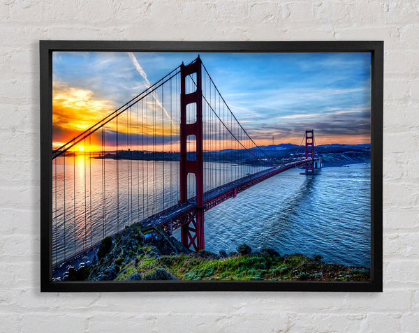 Sunrise At San Francisco Framed Print