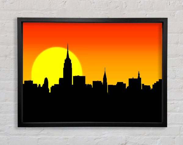 Sunrise New York City Framed Print
