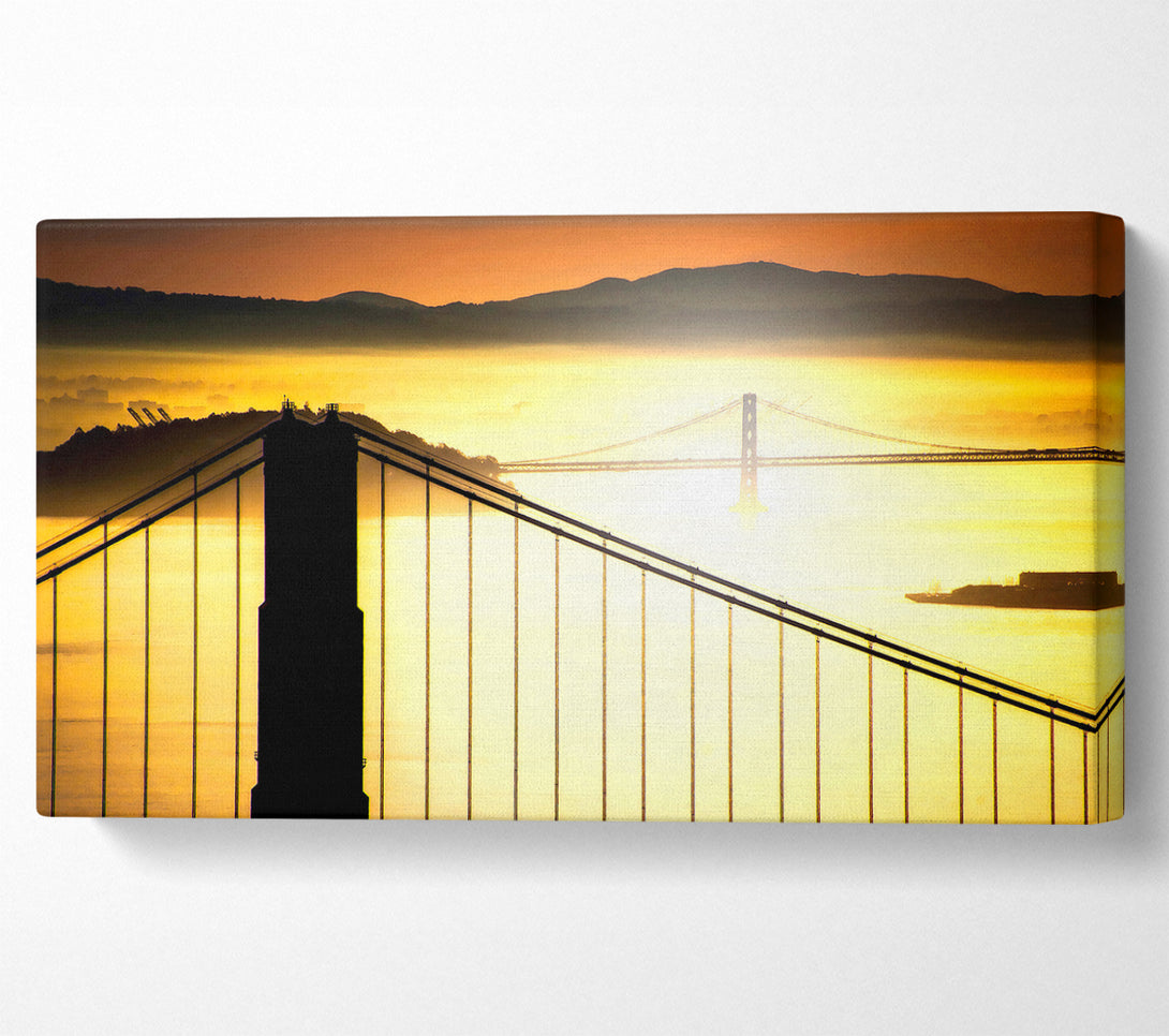  A Canvas Print of Sunrise Over San Francisco Bay Canvas Art