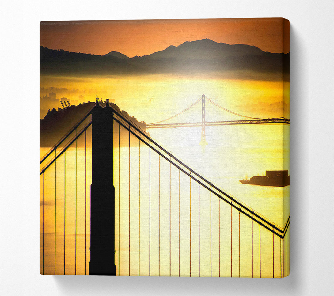  A Canvas Print of Sunrise Over San Francisco Bay Canvas Art