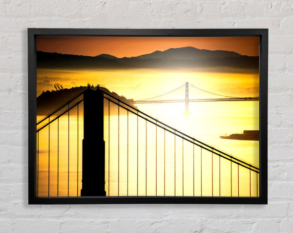 Sunrise Over San Francisco Bay Framed Print
