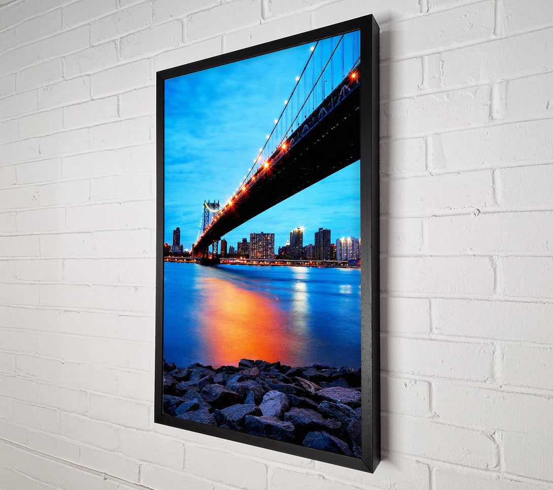  A Canvas Print of Sunset Harbour Bridge Canvas Wall Art