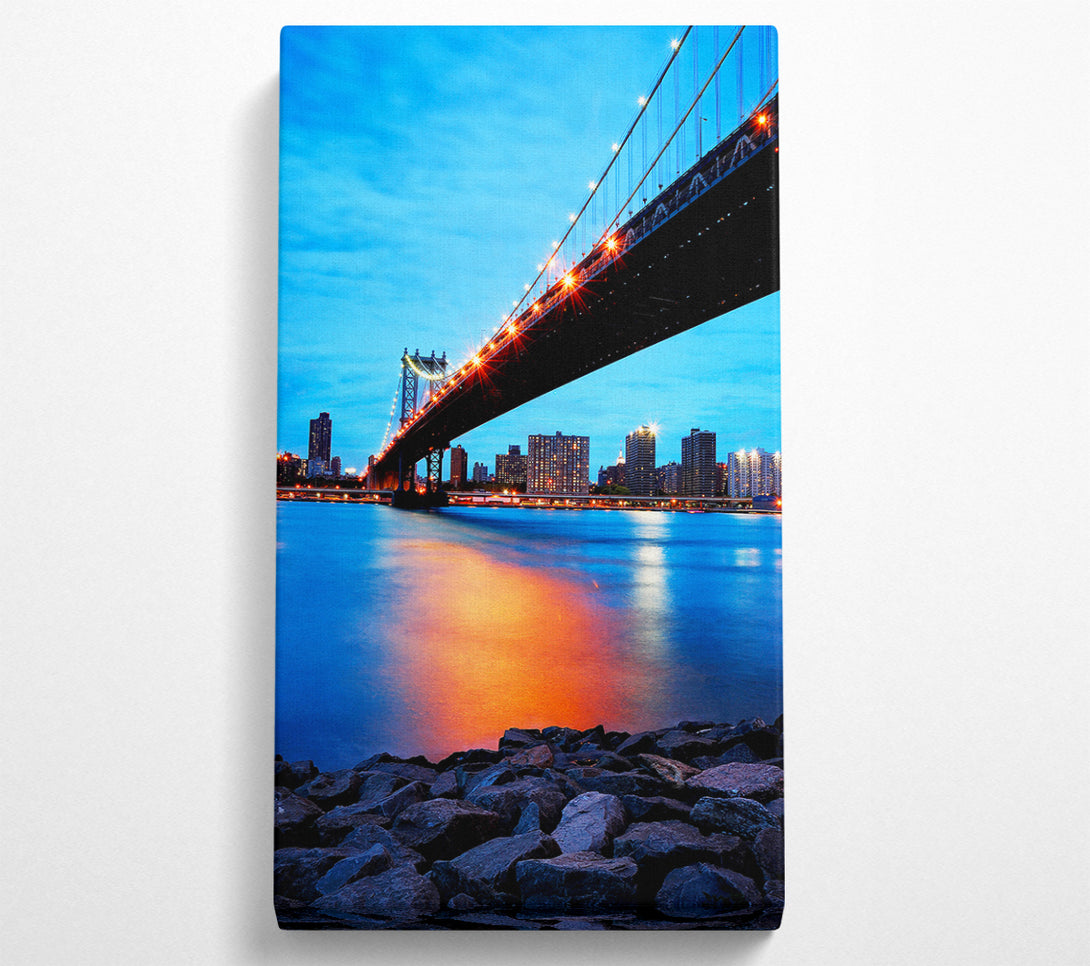  A Canvas Print of Sunset Harbour Bridge Canvas Wall Art