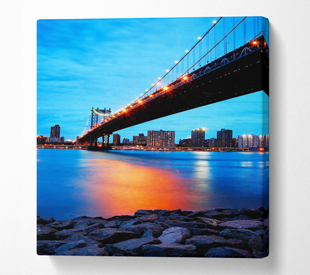  A Canvas Print of Sunset Harbour Bridge Canvas Wall Art