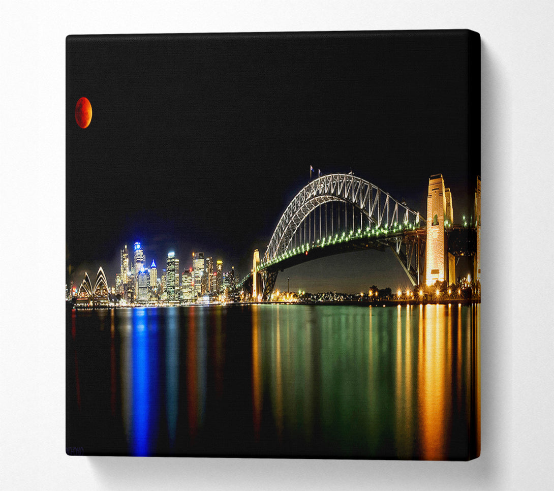  A Canvas Print of Sydney Harbour Bridge Opera House Canvas Art