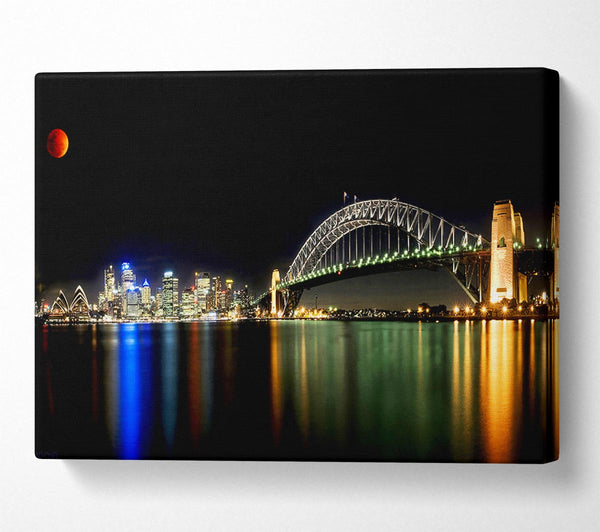  A Canvas Print of Sydney Harbour Bridge Opera House Canvas Art