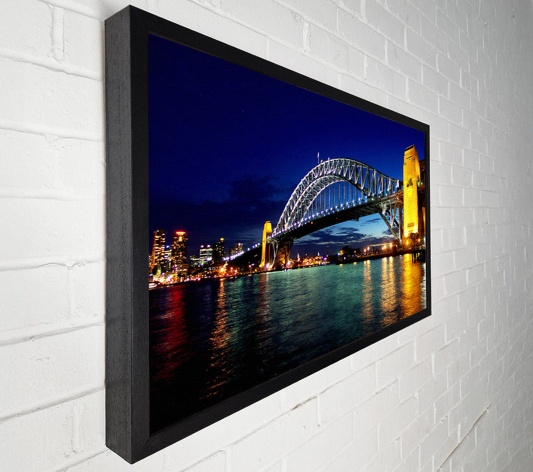  A Canvas Print of Sydney Harbour Bridge Reflections Canvas Art
