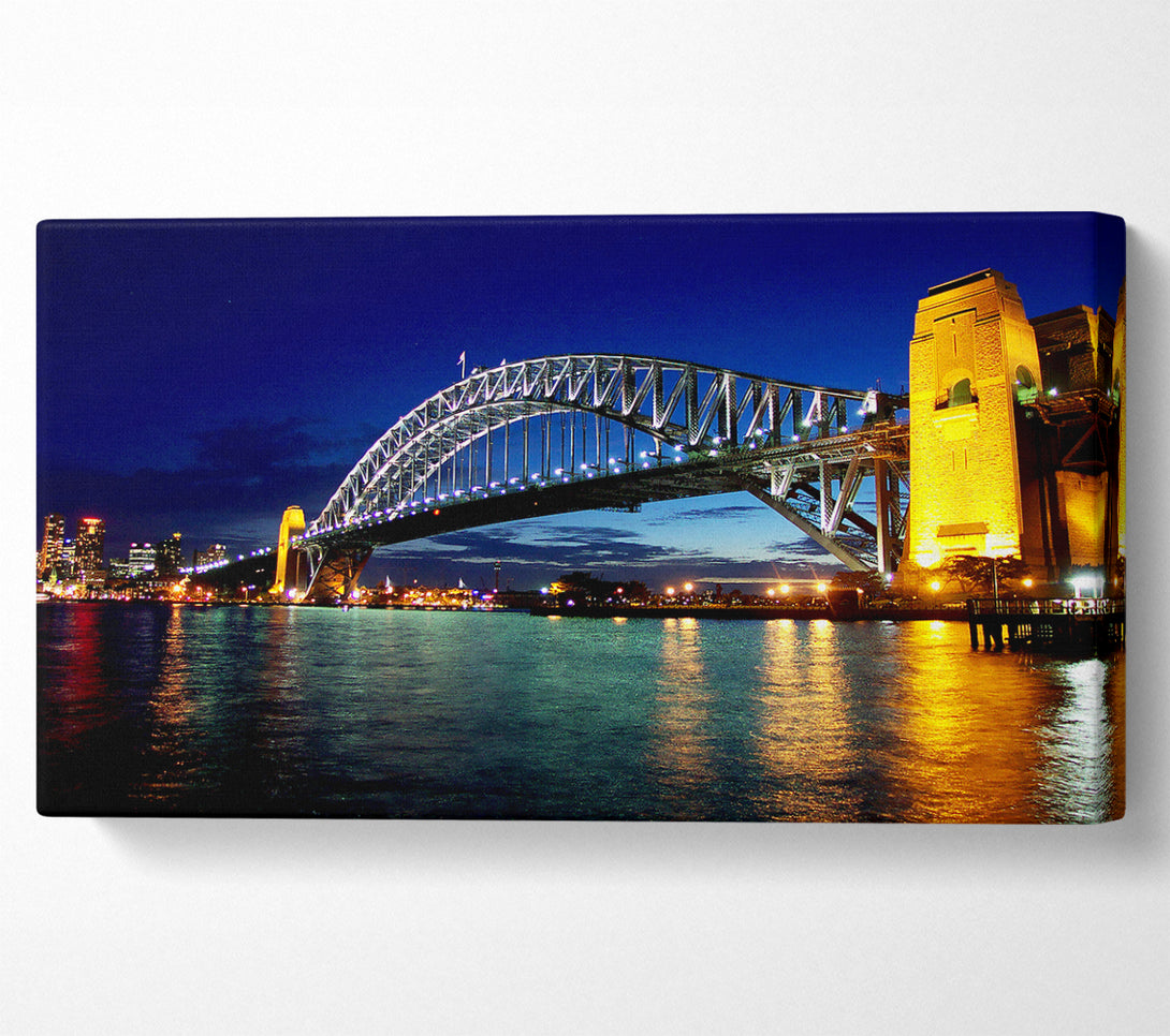  A Canvas Print of Sydney Harbour Bridge Reflections Canvas Art