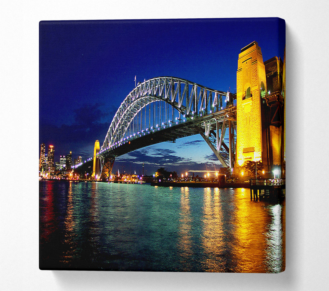  A Canvas Print of Sydney Harbour Bridge Reflections Canvas Art