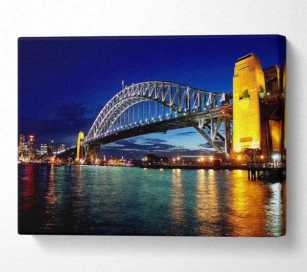  A Canvas Print of Sydney Harbour Bridge Reflections Canvas Art