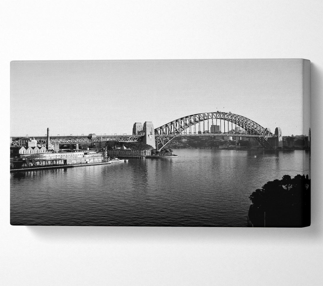  A Canvas Print of Sydney Harbour Retro Canvas Art