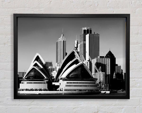 Sydney Opera House B n W Framed Print