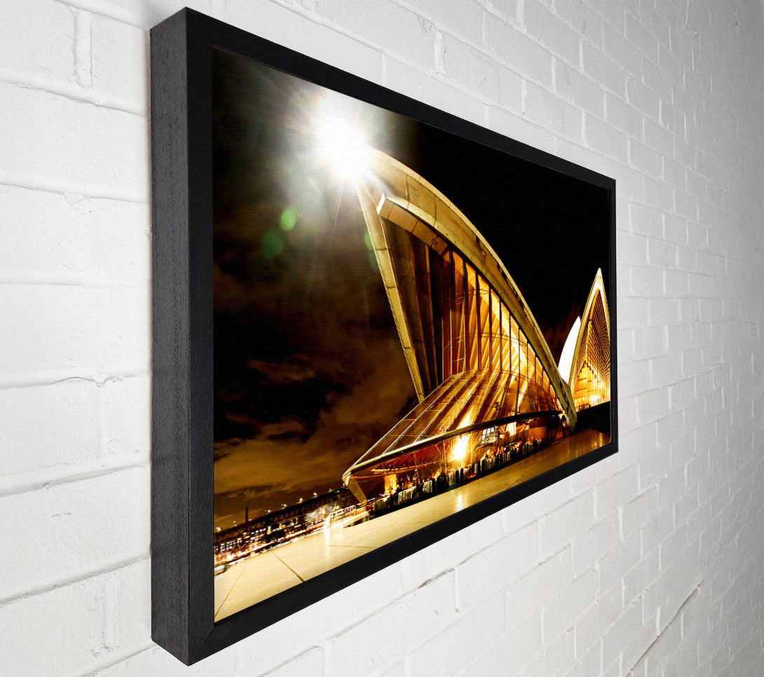  A Canvas Print of Sydney Opera House Golden Glow Canvas Print