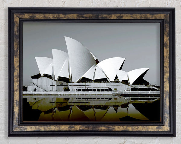 Sydney Opera House Green Harbour Framed Print