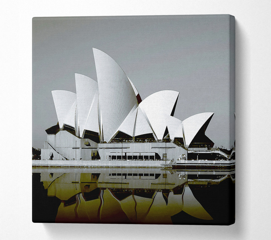 A Canvas Print of Sydney Opera House Green Harbour Canvas Wall Art