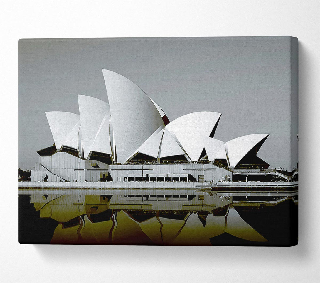  A Canvas Print of Sydney Opera House Green Harbour Canvas Wall Art