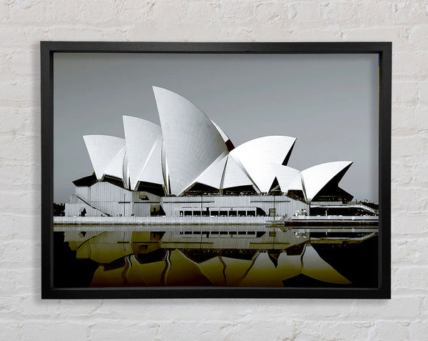 Sydney Opera House Green Harbour Framed Print