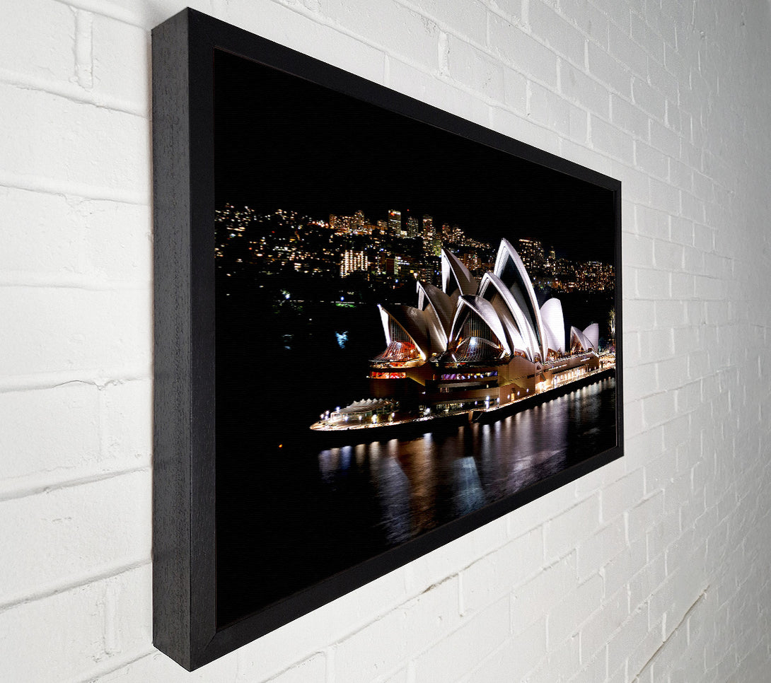  A Canvas Print of Sydney Opera House Night View Canvas Print